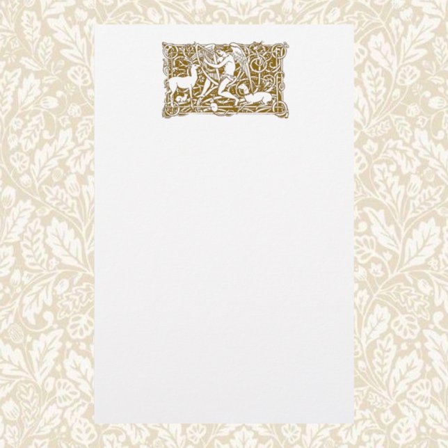 Angel med Harp Brevpapper (Skapare uppladdad)