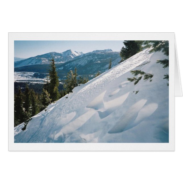 Ängel med hjärta hälsningskort (Framsidan Horizontal)