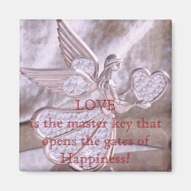 Angel med hjärta magnet (Framsidan)