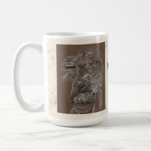 Angel med Kor-kaffe Mugg