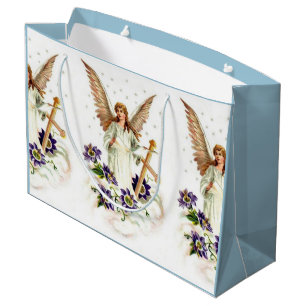 Angel med Kor och Clematis-blommor