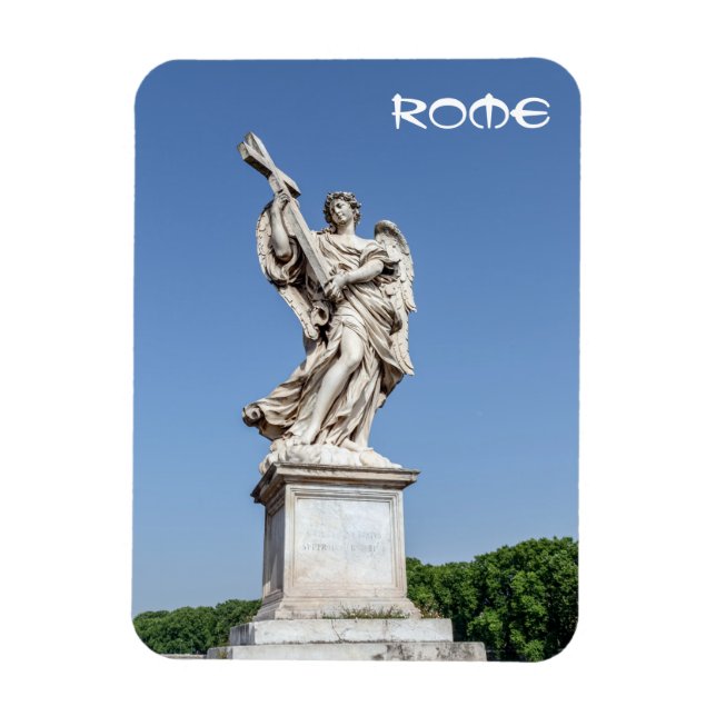 Angel med Kor på Sant'Angelo-bron - Rom Magnet (Vertikal)