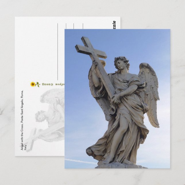 Angel med Kor, Rom, Italien - Vykort (Fram/baksida)