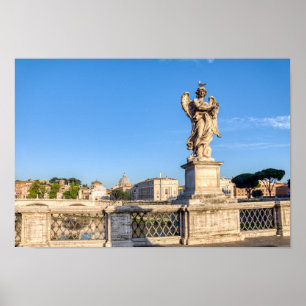 Angel med Krona i Thorns - Sant'Angelo, Rom Poster