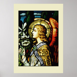 ’Angel med Lilies’ Poster