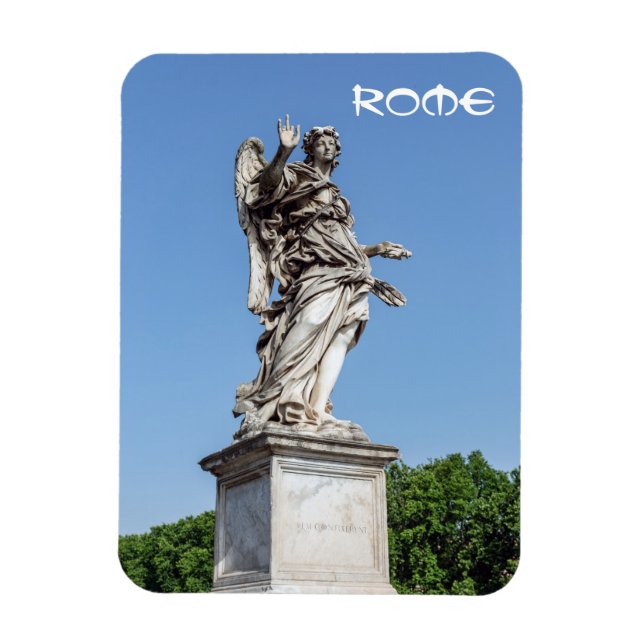 Angel med Nagel på Sant'Angelo-bron - Rom Magnet (Vertikal)