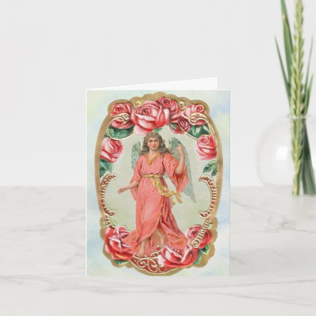 Angel med Ro födelsedagskort Kort (Framsida)