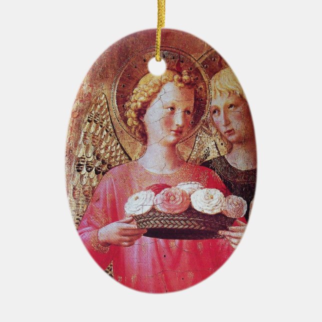 ANGEL MED RO JULGRANSPRYDNAD KERAMIK (Framsidan)