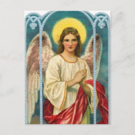 Angel med Rosa Ribbon Triptych Vykort