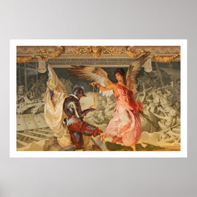Angel med Rosary Poster (Framsidan)