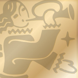 Angel med rumpet julklappat helgdag-kort helgkort