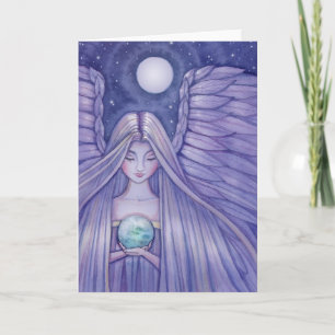 Ängel med Small Earth Card av Molly Harrison Kort