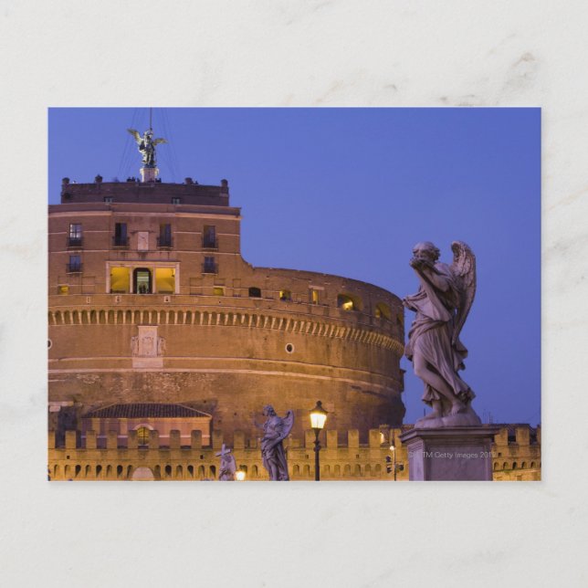 Angel med Sudarium på Ponte Sant'Angelo Vykort (Framsida)