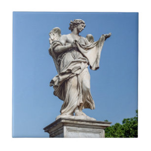 Angel med Sudarium - Sant'Angelo-bron, Rom Kakelplatta