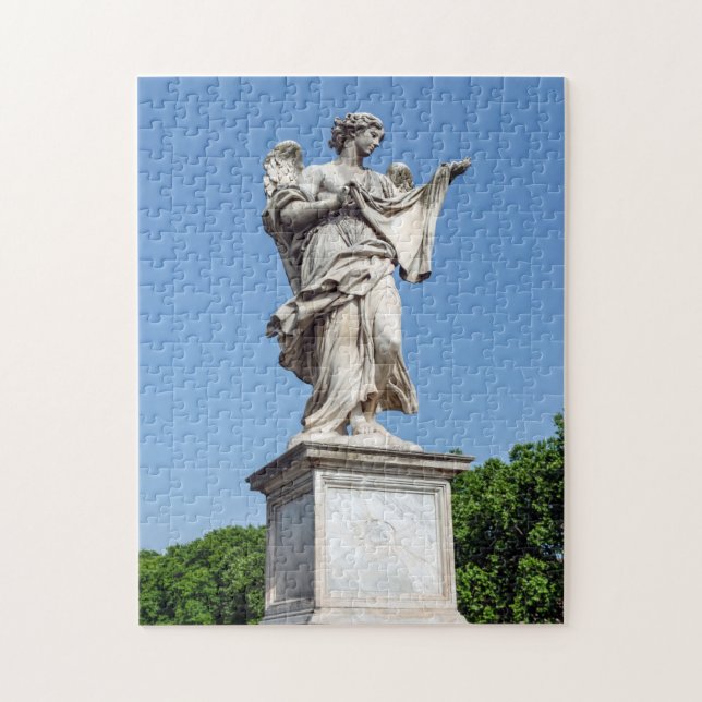 Angel med Sudarium - Sant'Angelo-bron, Rom Pussel (Vertikal)