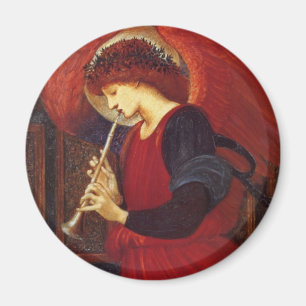 Angel med Trumpet, Burne-Jones Fine Art Magnet