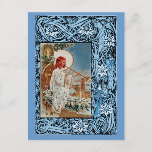 Angel med trumpet helg vykort