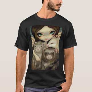Ängel med vesslaskjortan tee shirt