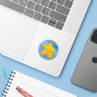Angel Meeple Vinyl Sticker Klistermärken