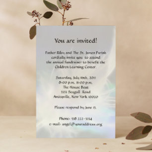 Angel Message 2 Fundraiser-inbjudan Inbjudningar