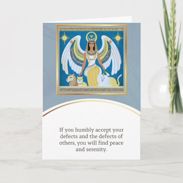 angel message egypt  happy birthday kort (Framsida)