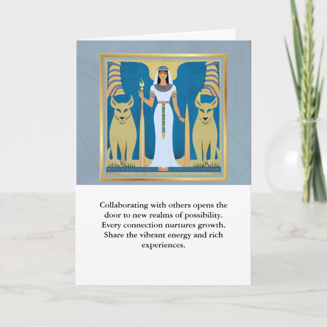 angel message egypt  happy birthday kort (Framsida)