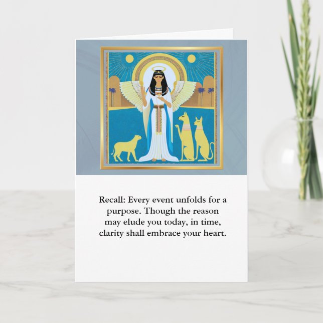 angel message egypt  happy birthday kort (Framsida)