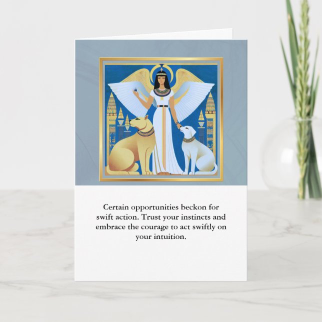 angel message egypt  happy birthday kort (Framsida)