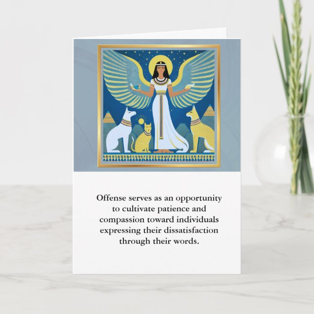 angel message egypt  happy birthday kort (Framsida)