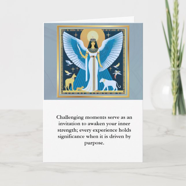 angel message egypt  happy birthday kort (Framsida)