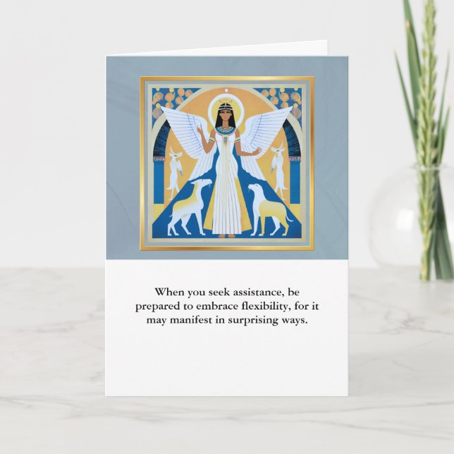 angel message egypt  happy birthday kort (Framsida)