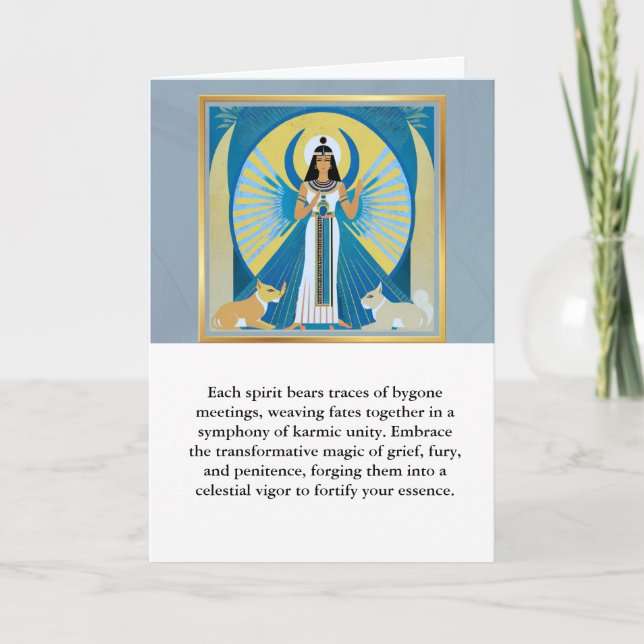 angel message egypt  happy birthday kort (Framsida)
