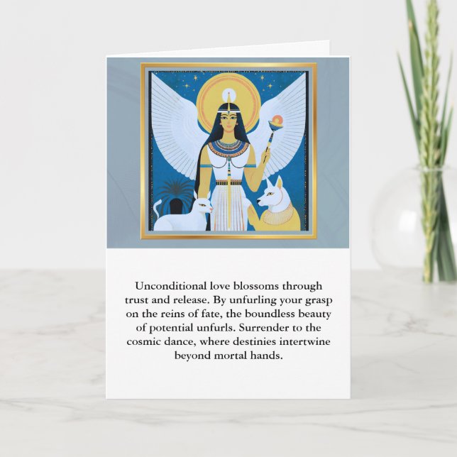 angel message egypt  happy birthday kort (Framsida)