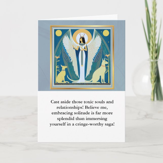 angel message egypt  happy birthday kort (Framsida)