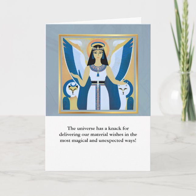 angel message egypt  happy birthday kort (Framsida)