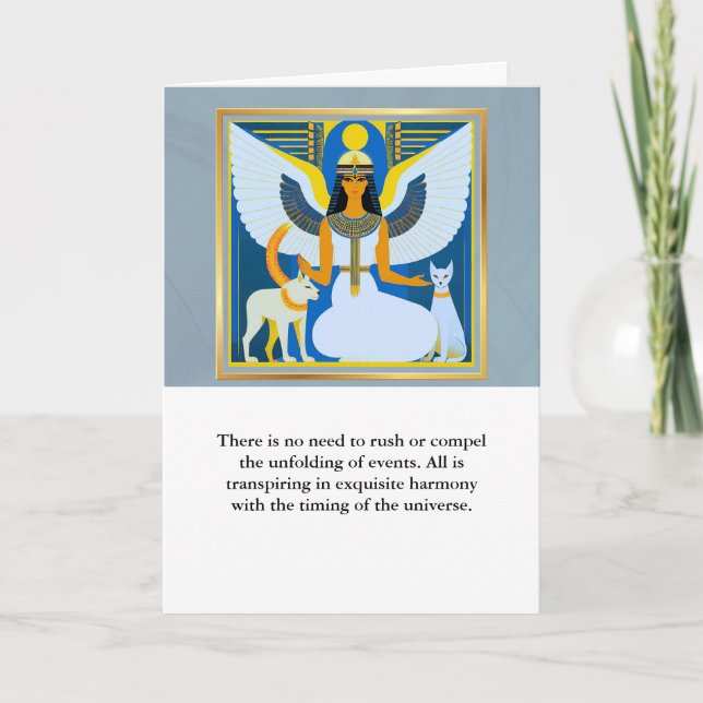 angel message egypt  happy birthday kort (Framsida)