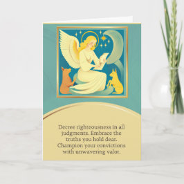 angel message happy birthday kort