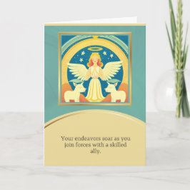 angel message happy birthday kort