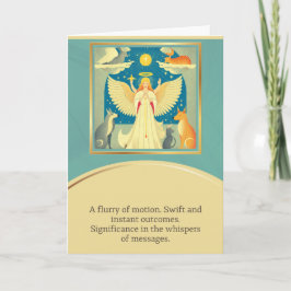 angel message happy birthday kort