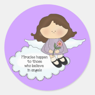 Angel Miracles Runt Klistermärke