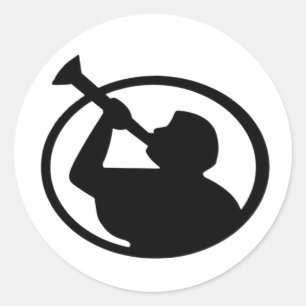 Angel Moroni™ LDS Classic Round Stickers Runt Klistermärke
