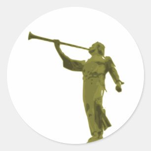 Ängel MORONI Runt Klistermärke