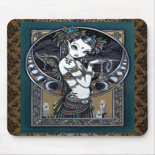 Ängel Mousepad "för Melita" Goth stam- Musmatta