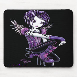 Ängel Mousepad för Monica lilatatuering Musmatta