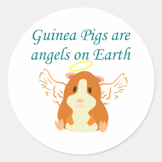 Angel Muffin Stickers Runt Klistermärke (Framsida)