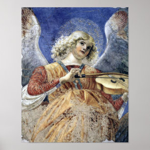 Angel Musician av Melozzo da Forli Poster