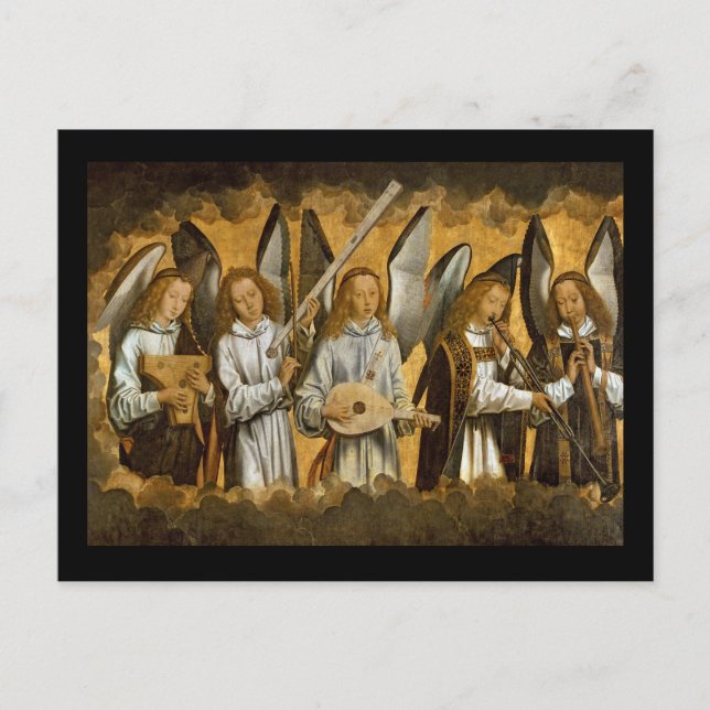 Angel Musician c1480 Vykort (Framsida)