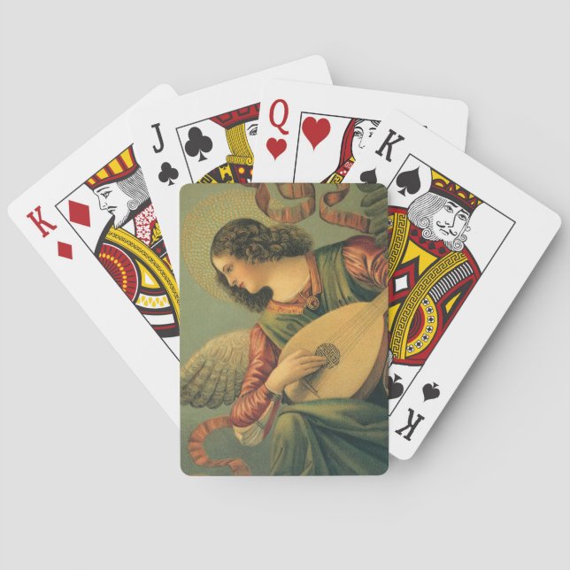 Angel Musician, Melozzo da Forli, Renaissance Art Casinokort (Baksidan)