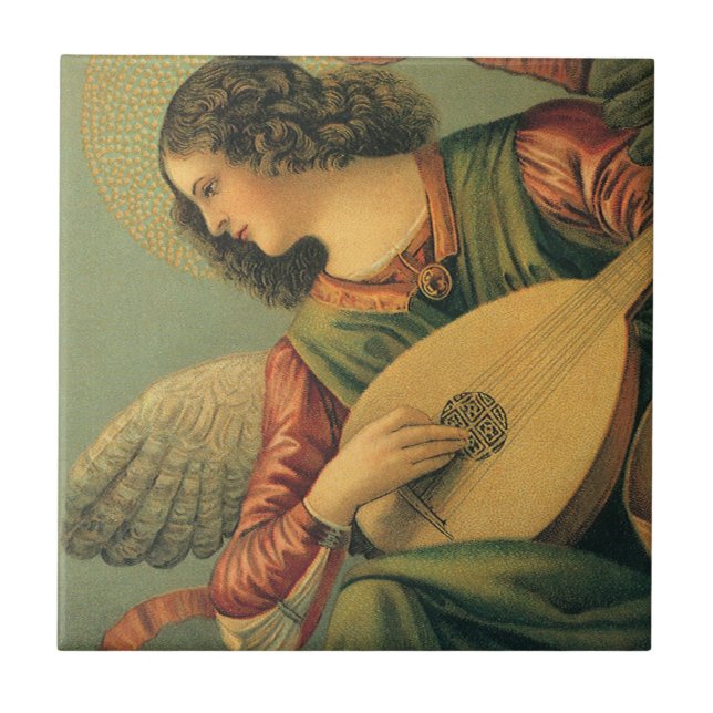 Angel Musician, Melozzo da Forli, Renaissance Art Kakelplatta (Framsidan)