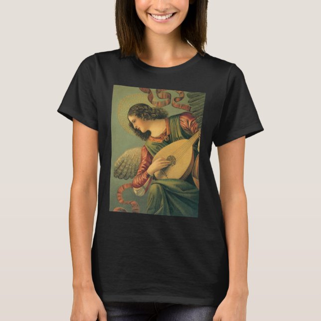 Angel Musician, Melozzo da Forli, Renaissance Art Tee Shirt (Framsida)